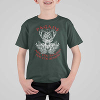 Pagans Are The Reason For The Season T Shirt For Kid Yule Pagan Christmas Vegvisir Symbol - Wonder Print Shop