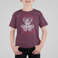Pagans Are The Reason For The Season T Shirt For Kid Yule Pagan Christmas Vegvisir Symbol - Wonder Print Shop