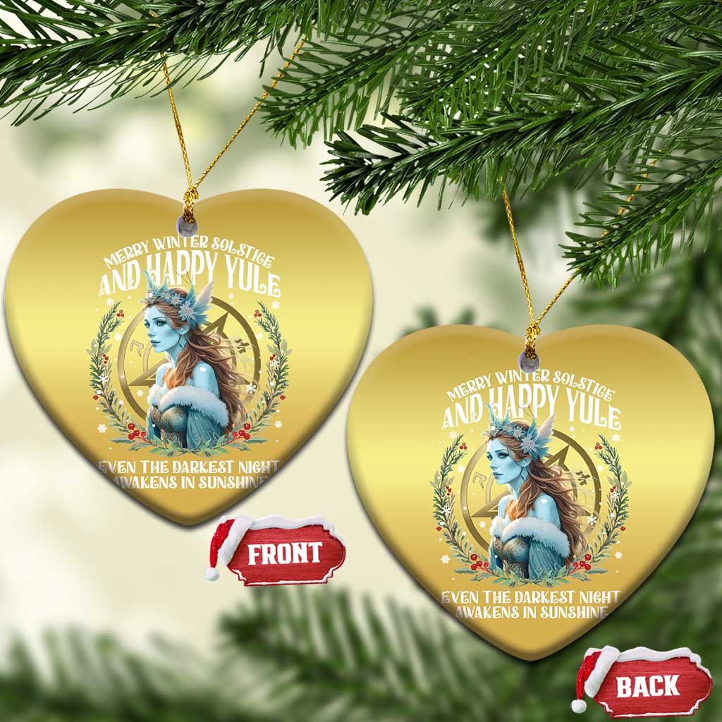 Yule Christmas Ornament Merry Winter Solstice And Happy Yule Marzanna Xmas - Wonder Print Shop