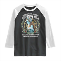 Yule Raglan Shirt Merry Winter Solstice And Happy Yule Marzanna Xmas - Wonder Print Shop