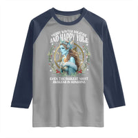 Yule Raglan Shirt Merry Winter Solstice And Happy Yule Marzanna Xmas - Wonder Print Shop