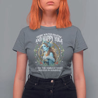 Yule T Shirt For Women Merry Winter Solstice And Happy Yule Marzanna Xmas - Wonder Print Shop