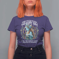 Yule T Shirt For Women Merry Winter Solstice And Happy Yule Marzanna Xmas - Wonder Print Shop