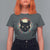 Funny Yule Cat T Shirt For Women Jlaktturinn Yule Christmas Black Cat - Wonder Print Shop
