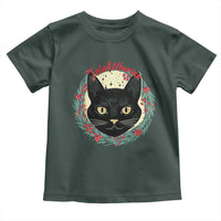 Funny Yule Cat Toddler T Shirt Jólakötturinn Yule Christmas Black Cat