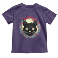 Funny Yule Cat Toddler T Shirt Jólakötturinn Yule Christmas Black Cat