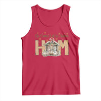 Oh Come Let Us Adore Him Tank Top Christian Christmas Nativity Scene - Wonder Print Shop