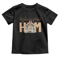 Oh Come Let Us Adore Him Toddler T Shirt Christian Christmas Nativity Scene - Wonder Print Shop