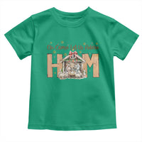 Oh Come Let Us Adore Him Toddler T Shirt Christian Christmas Nativity Scene - Wonder Print Shop