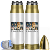 Christian Christmas Bullet Tumbler A Savior Is Born Jesus Nativity Scene - Wonder Print Shop