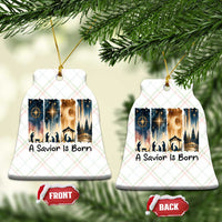 Christian Xmas Ceramic Ornament A Savior Is Born Jesus Nativity Scene - Wonder Print Shop