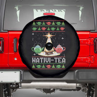 Funny Christmas Tea Lover Spare Tire Cover Nativi Tea Nativity Scene Christian Xmas - Wonder Print Shop