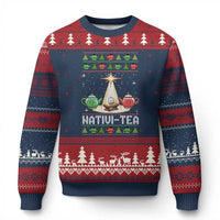 Funny Xmas Tea Lover Ugly Christmas Sweater Nativi Tea Nativity Scene Christian Xmas - Wonder Print Shop