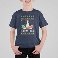 Funny Christmas Tea Lover T Shirt For Kid Nativi Tea Nativity Scene Christian Xmas - Wonder Print Shop