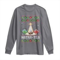Funny Christmas Tea Lover Long Sleeve Shirt Nativi Tea Nativity Scene Christian Xmas - Wonder Print Shop