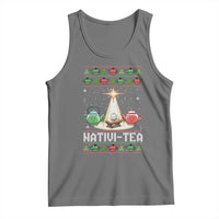 Funny Christmas Tea Lover Tank Top Nativi Tea Nativity Scene Christian Xmas - Wonder Print Shop