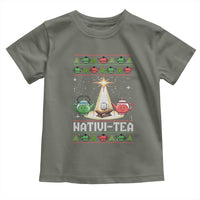 Funny Christmas Tea Lover Toddler T Shirt Nativi Tea Nativity Scene Christian Xmas - Wonder Print Shop
