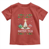 Funny Christmas Tea Lover Toddler T Shirt Nativi Tea Nativity Scene Christian Xmas - Wonder Print Shop