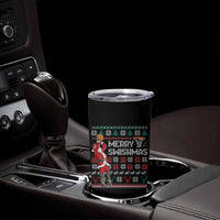 Funny Black Santa Christmas Basketball Tumbler Cup Merry Swishmass Xmas Sport - Wonder Print Shop