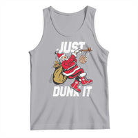 Funny Christmas Basketball Tank Top Just Dunk It Xmas Santa Sport - Wonder Print Shop