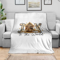 African American Christmas Nativity Scene Throw Blanket Joy To The World Afro Black Jesus - Wonder Print Shop