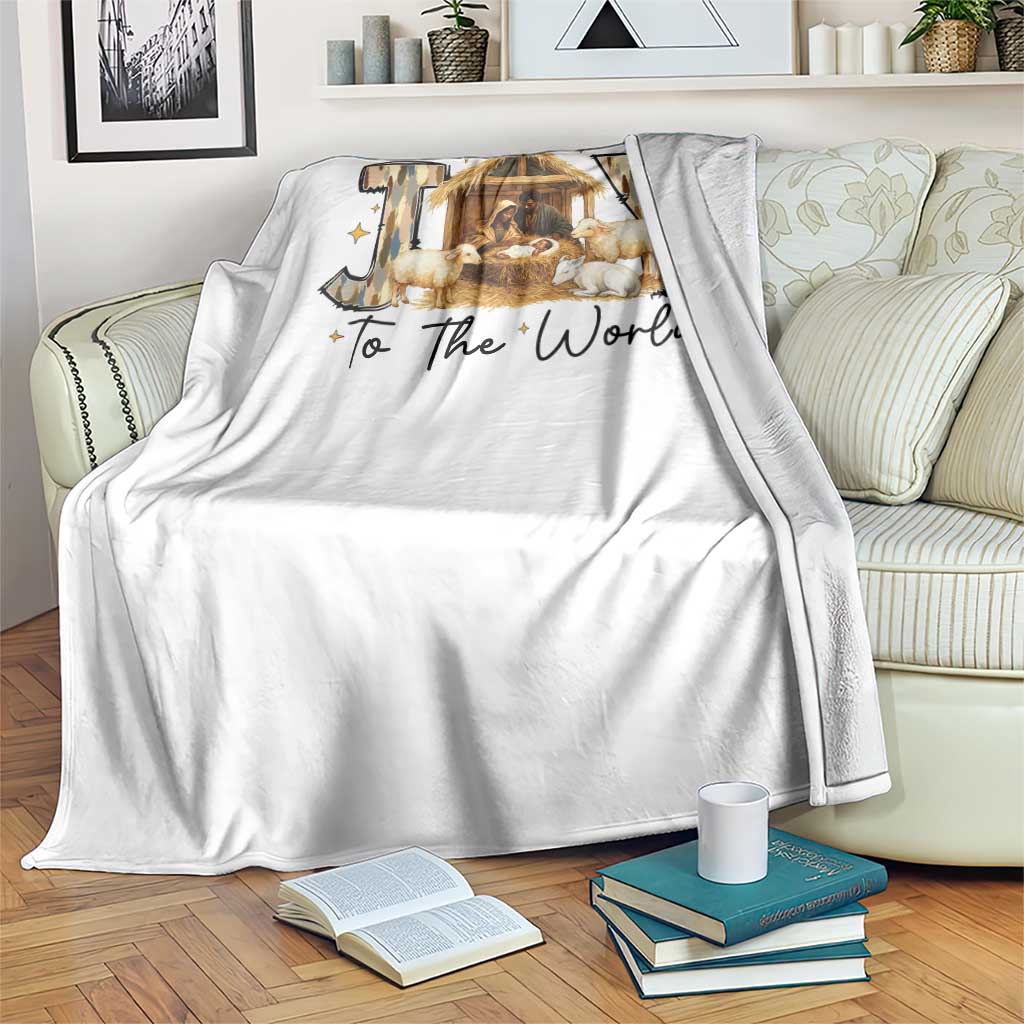 African American Christmas Nativity Scene Throw Blanket Joy To The World Afro Black Jesus - Wonder Print Shop