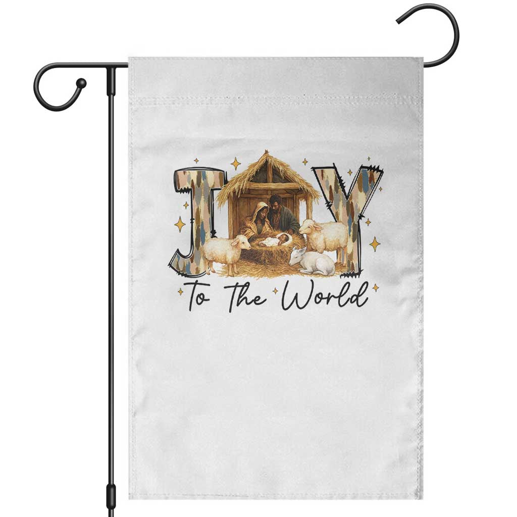 African American Christmas Nativity Scene Garden Flag Joy To The World Afro Black Jesus - Wonder Print Shop