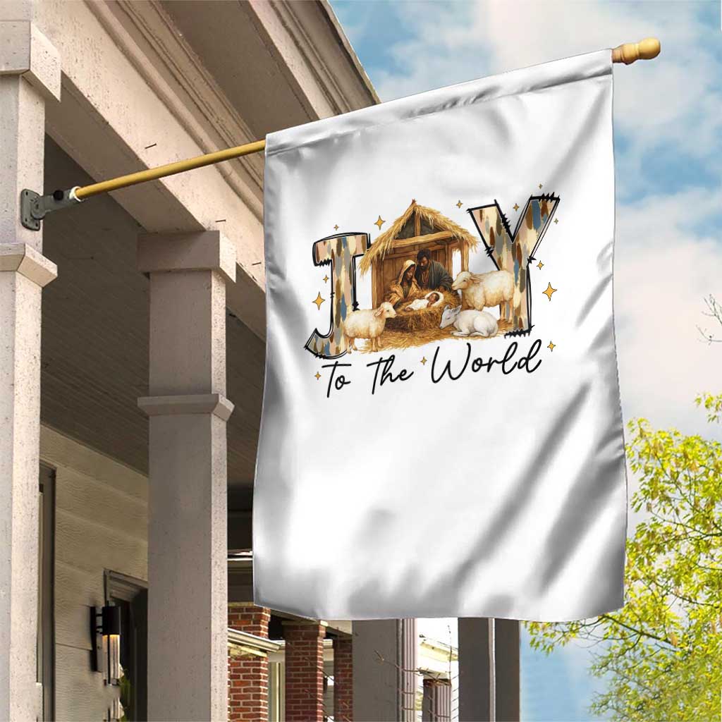 African American Christmas Nativity Scene Garden Flag Joy To The World Afro Black Jesus - Wonder Print Shop