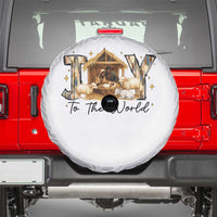 African American Christmas Nativity Scene Spare Tire Cover Joy To The World Afro Black Jesus - Wonder Print Shop