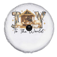 African American Christmas Nativity Scene Spare Tire Cover Joy To The World Afro Black Jesus - Wonder Print Shop
