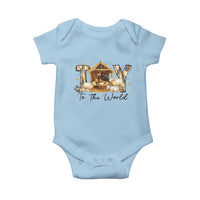 African American Christmas Nativity Scene Baby Onesie Joy To The World Afro Black Jesus - Wonder Print Shop