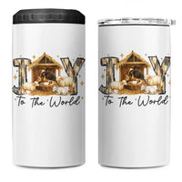 African American Christmas Nativity Scene 4 in 1 Can Cooler Tumbler Joy To The World Afro Black Jesus - Wonder Print Shop