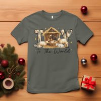 African American Christmas Nativity Scene T Shirt Joy To The World Afro Black Jesus - Wonder Print Shop