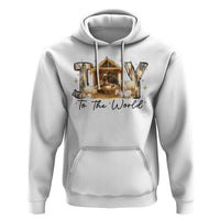 African American Christmas Nativity Scene Hoodie Joy To The World Afro Black Jesus - Wonder Print Shop