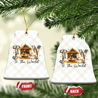 African American Christmas Nativity Scene Ceramic Ornament Joy To The World Afro Black Jesus - Wonder Print Shop