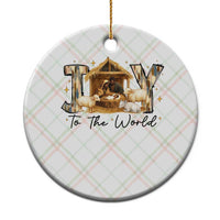 African American Christmas Nativity Scene Ceramic Ornament Joy To The World Afro Black Jesus - Wonder Print Shop