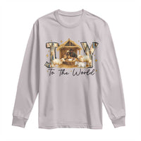 African American Christmas Nativity Scene Long Sleeve Shirt Joy To The World Afro Black Jesus - Wonder Print Shop