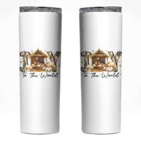 African American Christmas Nativity Scene Skinny Tumbler Joy To The World Afro Black Jesus - Wonder Print Shop