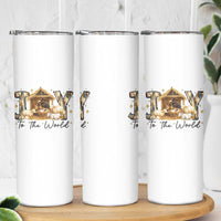 African American Christmas Nativity Scene Skinny Tumbler Joy To The World Afro Black Jesus - Wonder Print Shop