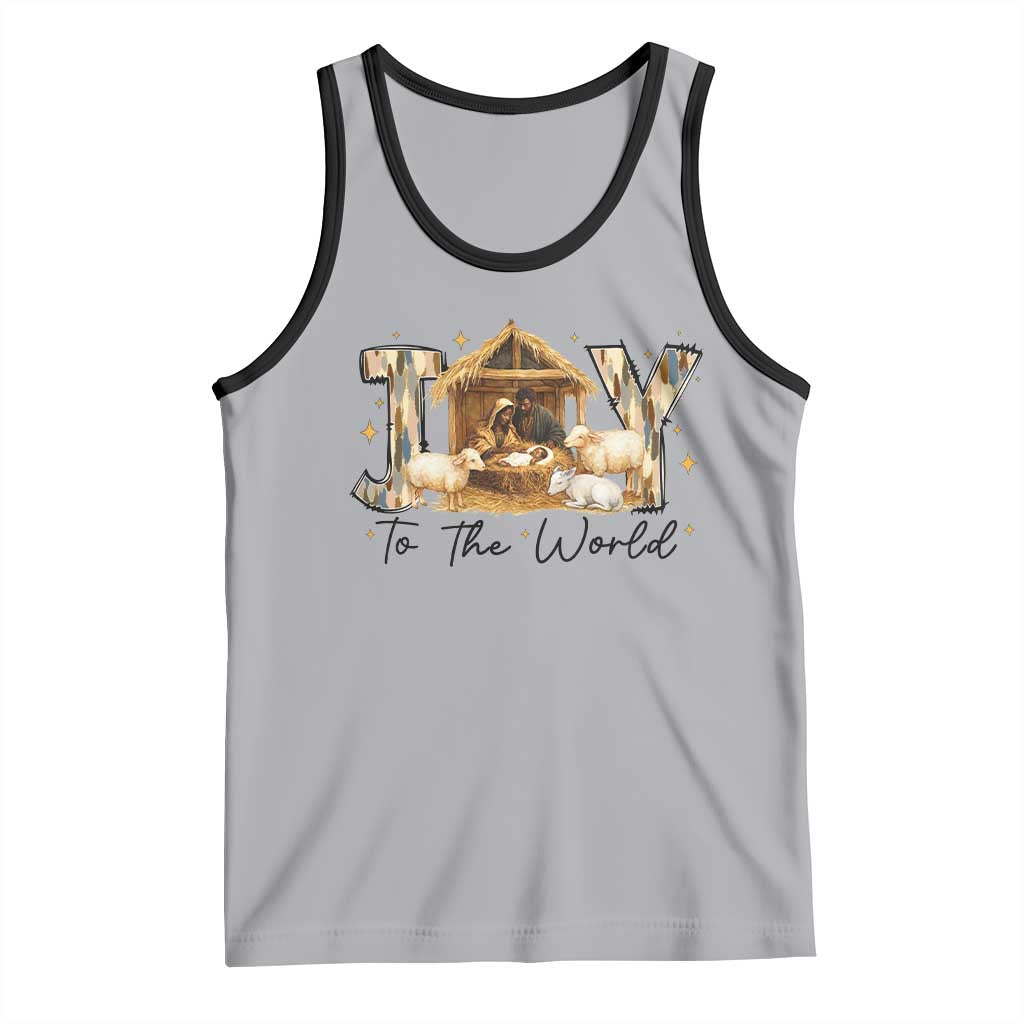 African American Christmas Nativity Scene Tank Top Joy To The World Afro Black Jesus - Wonder Print Shop