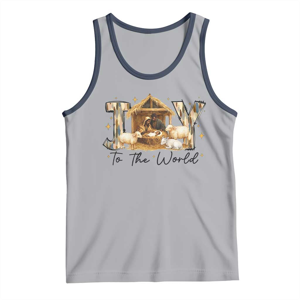 African American Christmas Nativity Scene Tank Top Joy To The World Afro Black Jesus - Wonder Print Shop