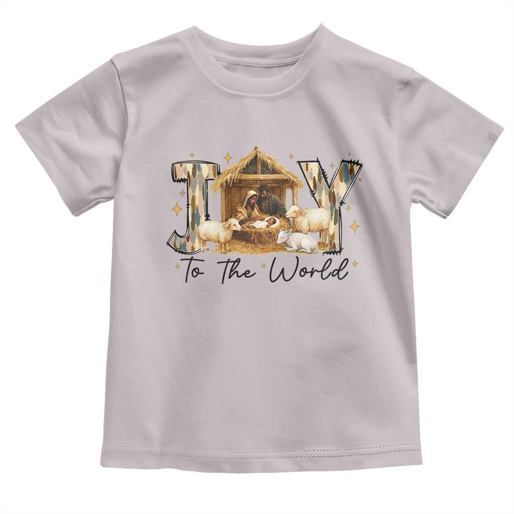 African American Christmas Nativity Scene Toddler T Shirt Joy To The World Afro Black Jesus - Wonder Print Shop