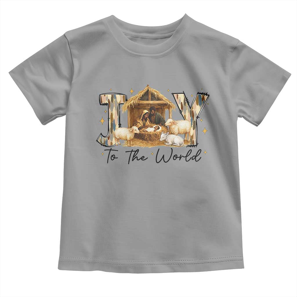 African American Christmas Nativity Scene Toddler T Shirt Joy To The World Afro Black Jesus - Wonder Print Shop