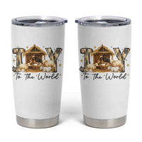 African American Christmas Nativity Scene Tumbler Cup Joy To The World Afro Black Jesus - undefined