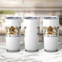 African American Christmas Nativity Scene Tumbler Cup Joy To The World Afro Black Jesus - undefined