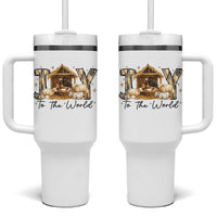 African American Christmas Nativity Scene Tumbler With Handle Joy To The World Afro Black Jesus - Wonder Print Shop