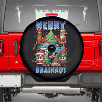 Funny Italian Brainrot Meme Christmas Spare Tire Cover Merry Brainrot Xmas Gen Alpha - Wonder Print Shop