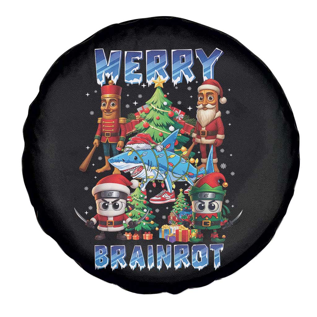 Funny Italian Brainrot Meme Christmas Spare Tire Cover Merry Brainrot Xmas Gen Alpha - Wonder Print Shop