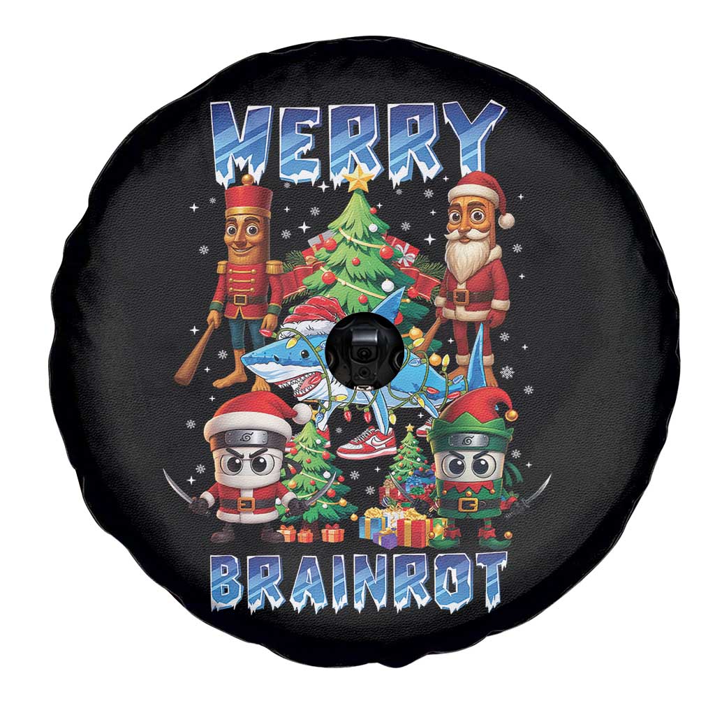 Funny Italian Brainrot Meme Christmas Spare Tire Cover Merry Brainrot Xmas Gen Alpha - Wonder Print Shop