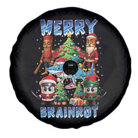 Funny Italian Brainrot Meme Christmas Spare Tire Cover Merry Brainrot Xmas Gen Alpha - Wonder Print Shop